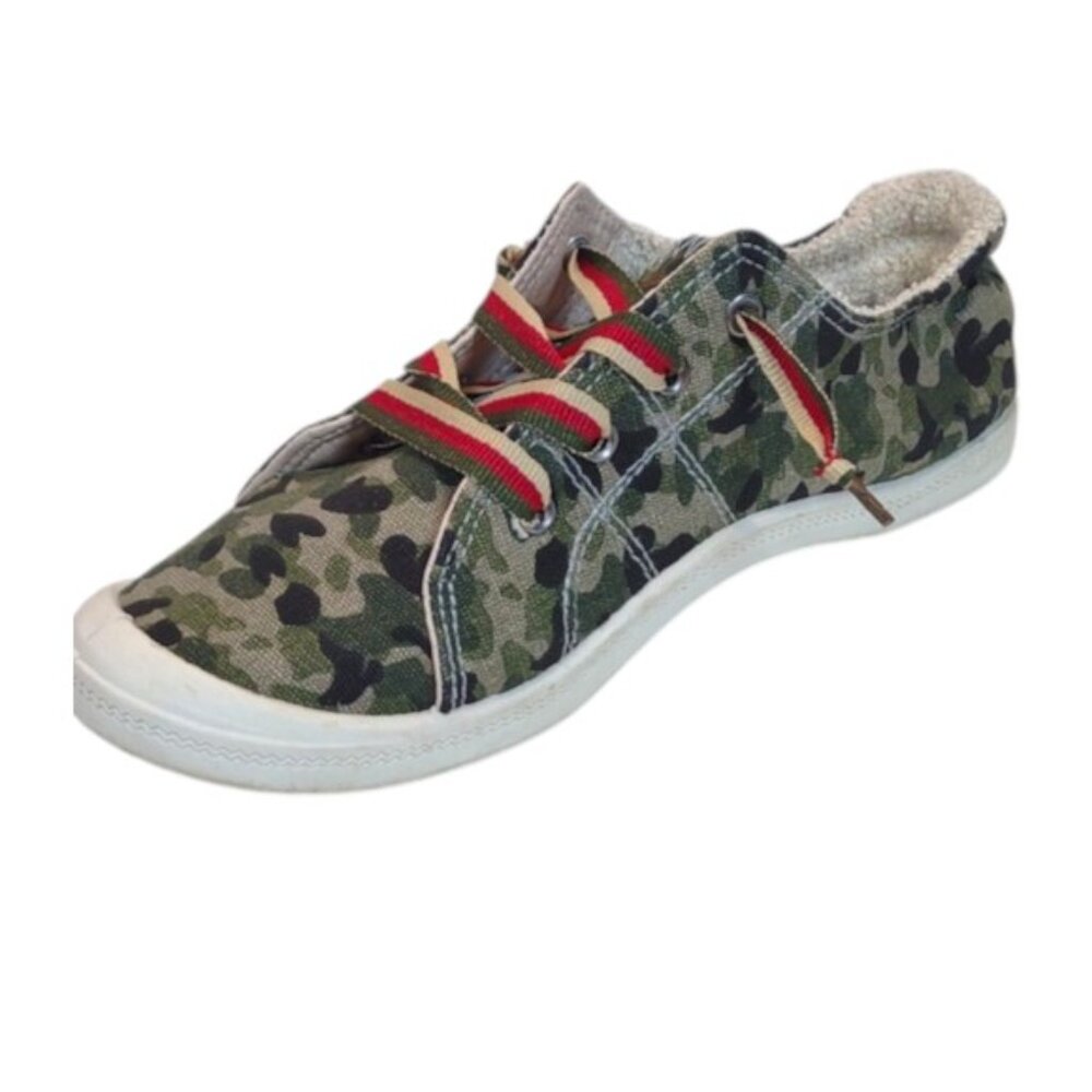 Vintage Havana Women's Fly Star Camo Terry Lined Slip-on Low Top Sneakers